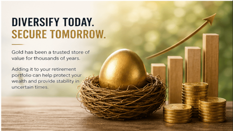 gold investment diversification retirement portfolio strategy