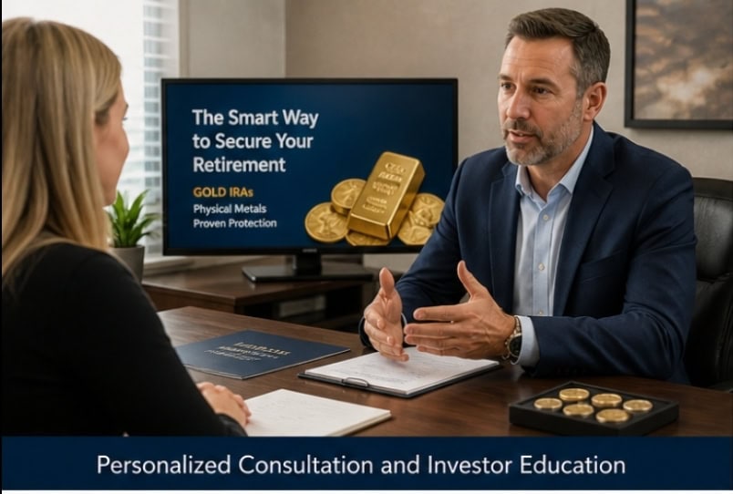 financial consultation focused on gold IRA education and retirement planning
