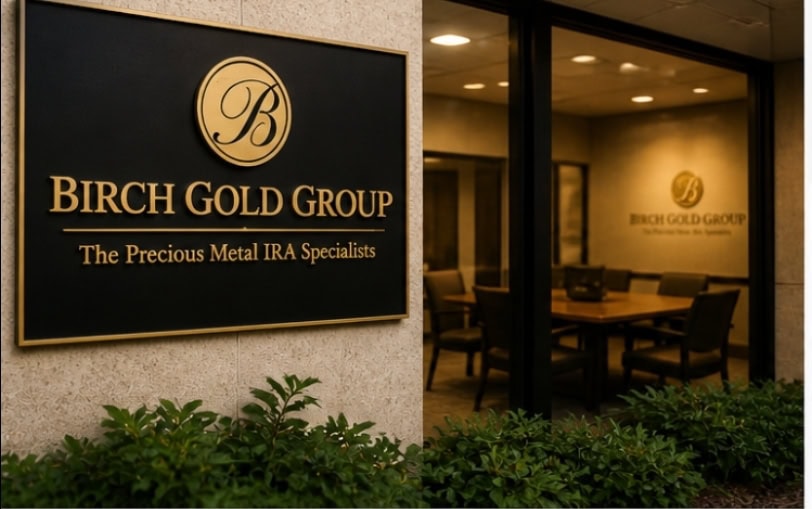 Birch Gold Group office and company branding exterior view