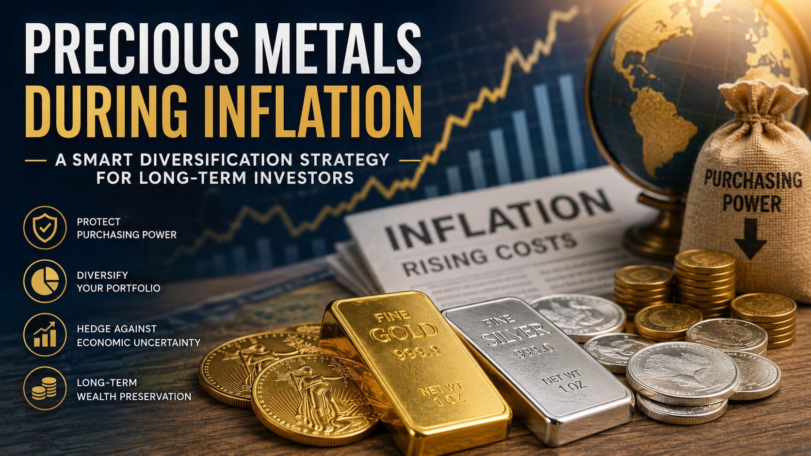 precious metals and inflation diversification strategy for long-term investors