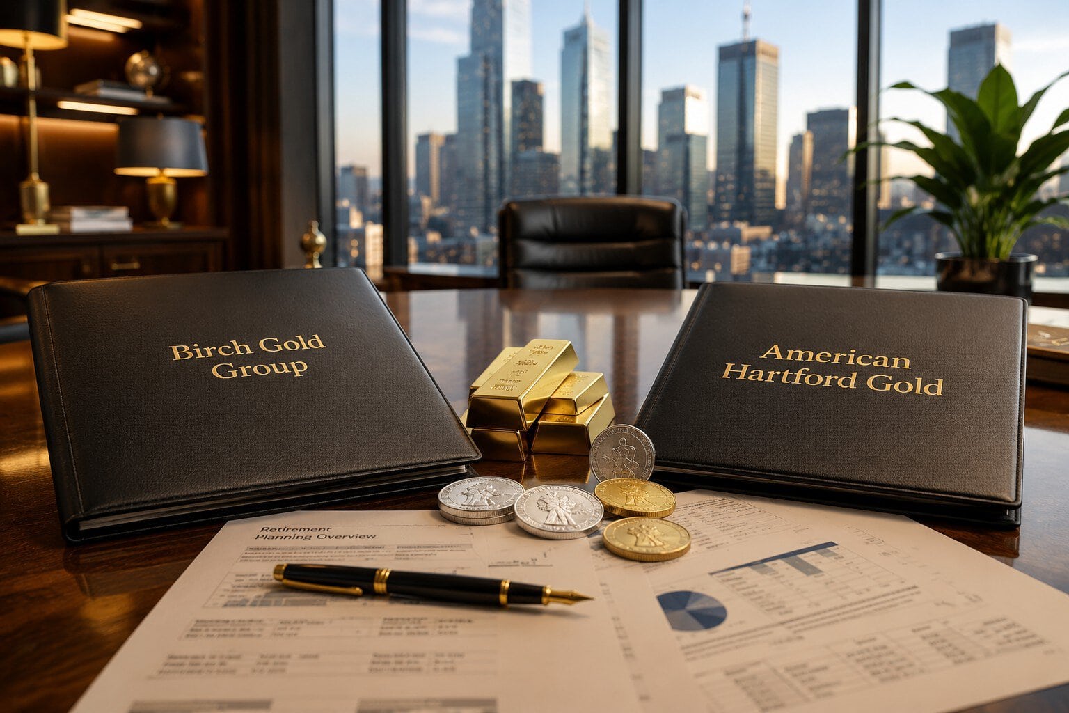 Birch Gold Group vs American Hartford Gold Gold IRA comparison